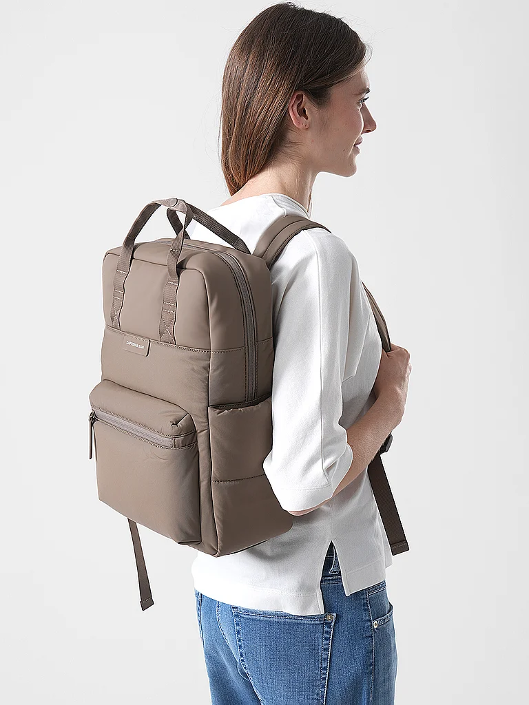 KAPTEN & SON Rucksack BERGEN CLOUD marron